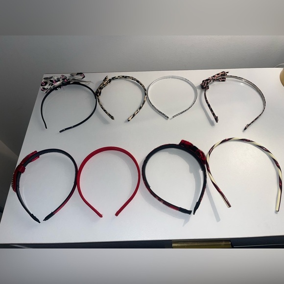 Accessories - Set of 8 red & animal print headbands
